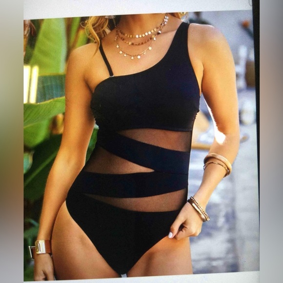 blooming jelly Other - BLOOMING Jelly One Piece Tummy Control Bikini Gradient Black XXL NWOT